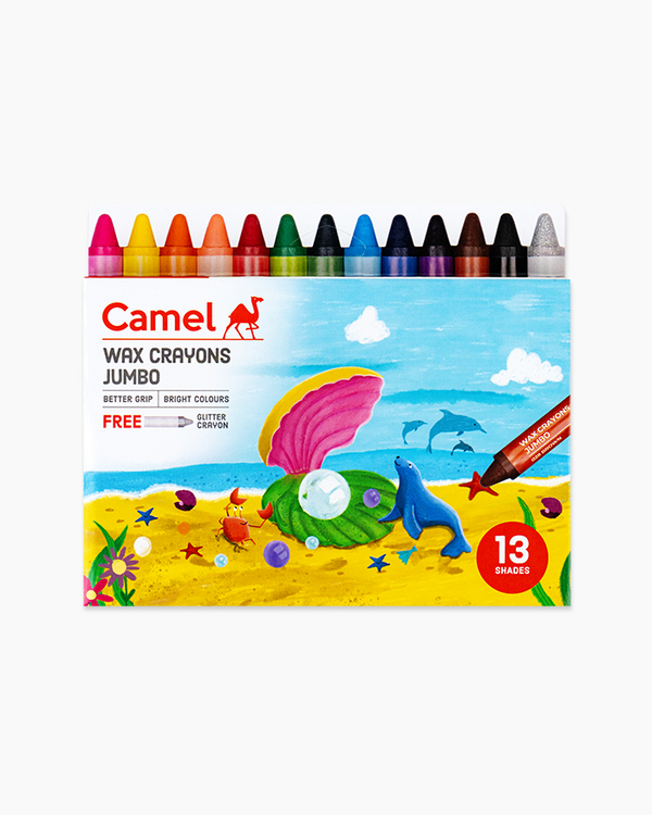 Camel Wax Crayons Jumbo 13 Shades